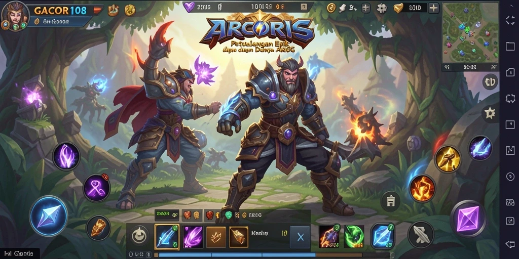 Tampilan gameplay ARPG yang dinamis dan mendebarkan.
