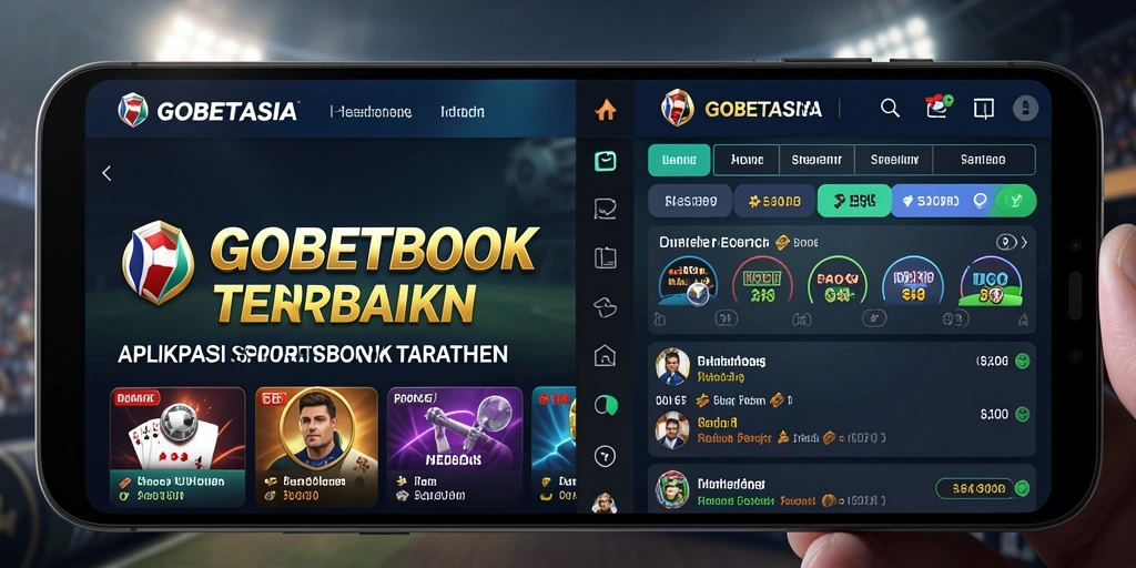 Tampilan layar GOBETASIA menampilkan fitur taruhan olahraga yang menarik.