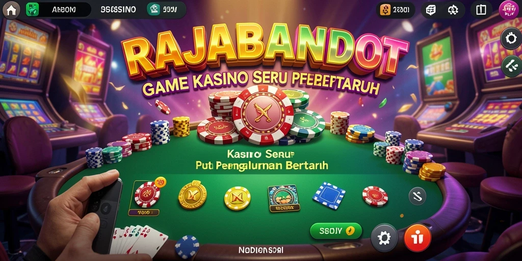 Tampilan gameplay seru di RAJABANDOT, aplikasi Kasino terbaik.