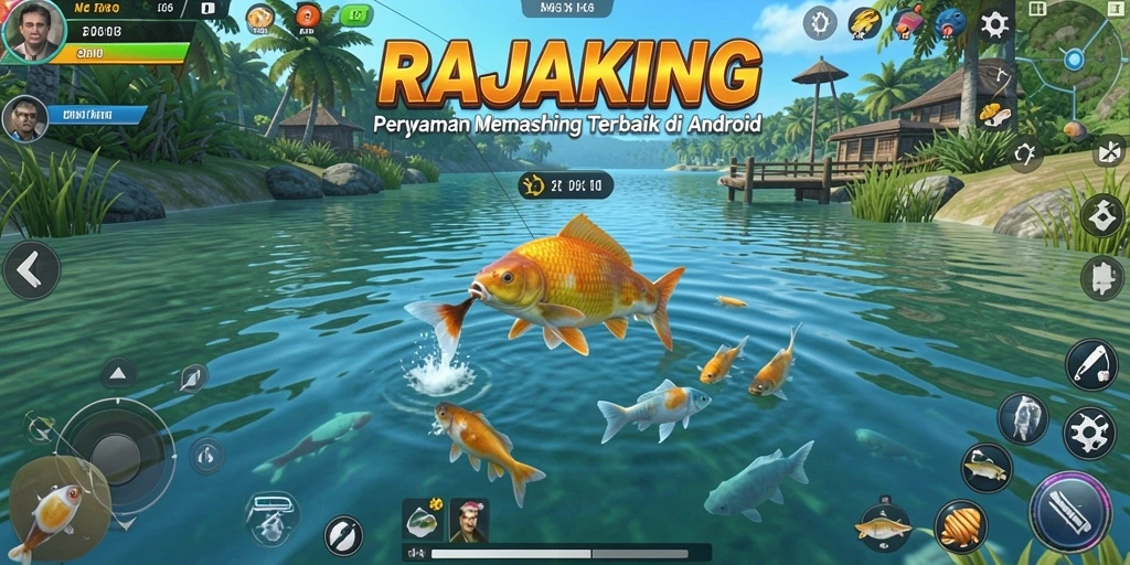 Tampilan luar biasa dari gameplay memancing yang seru.
