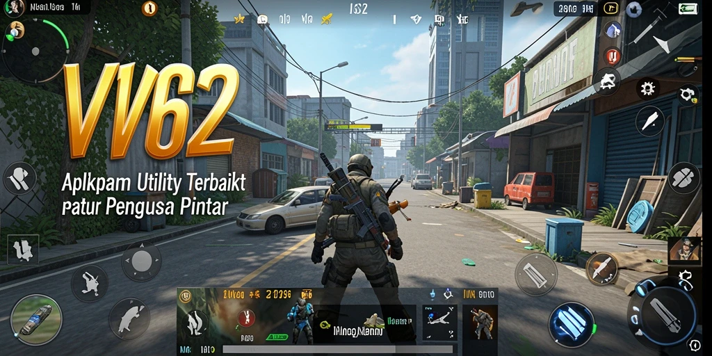Tampilan antarmuka aplikasi VV62 yang informatif dan menarik.