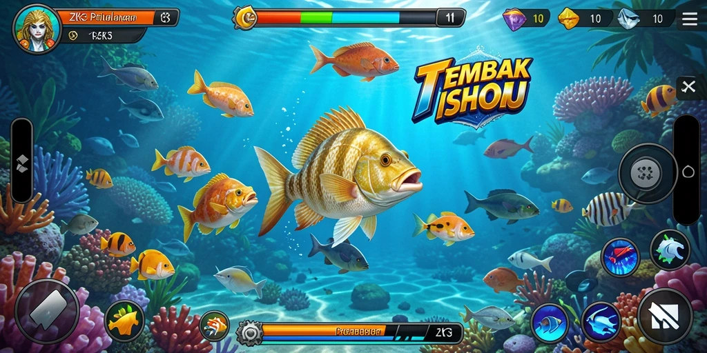 Gameplay seru dalam ZK3 saat menangkap ikan.